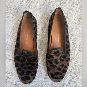 Stubbs & Wootton Leopard Print Loafers
